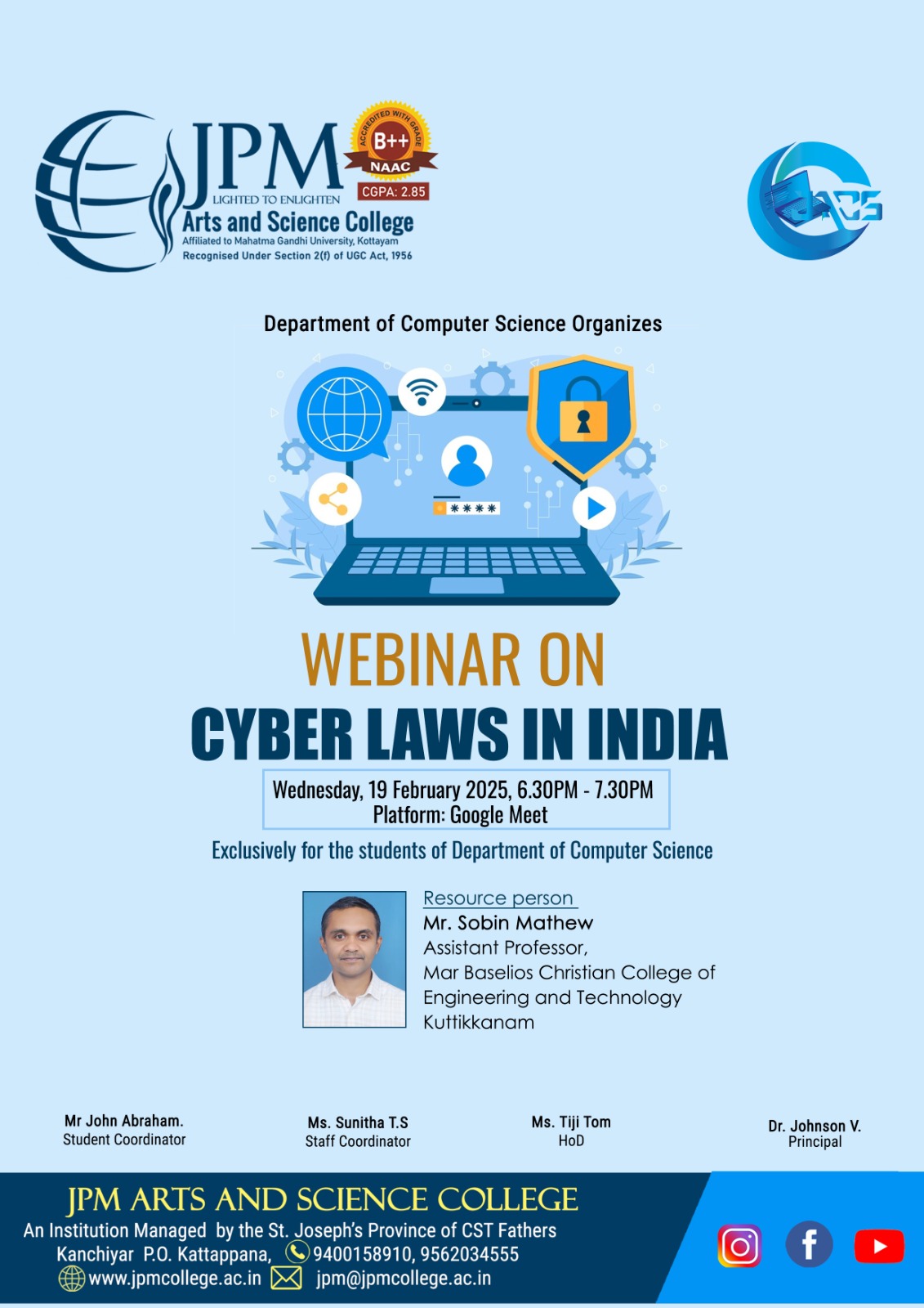 Webinar On Cyber Laws In India